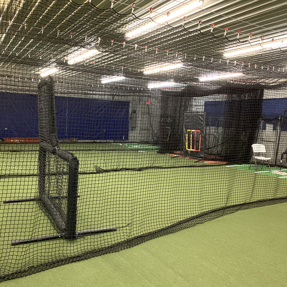 Low Ceiling Indoor Batting Cage Kit For Smaller Spaces