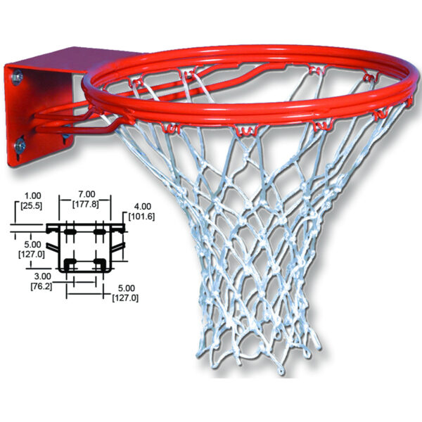 Dura Goal I - Fixed Hoop, Chain Basketball Net