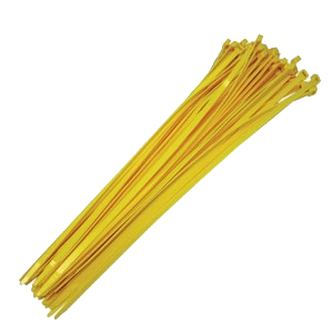 Poly Cap Ties - Yellow 18 inch Fence Cap Ties