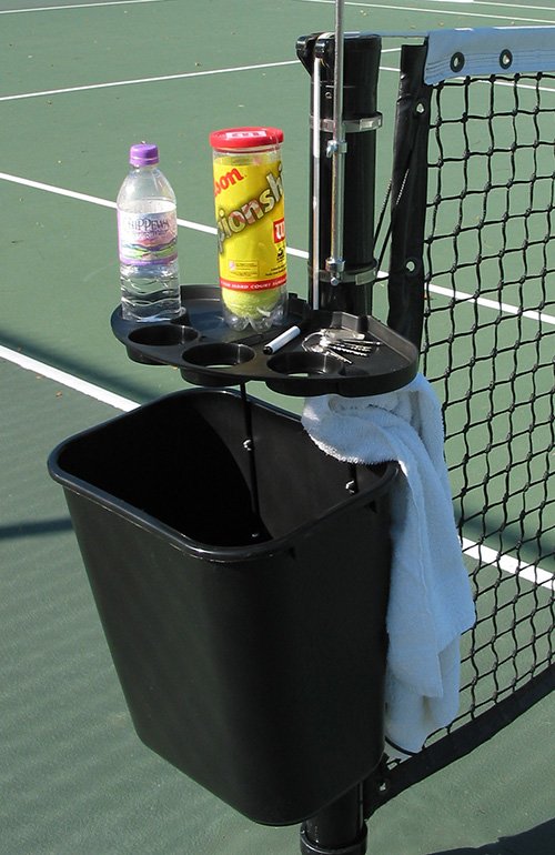 tennis court trash basket