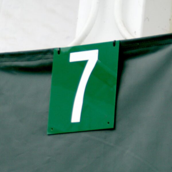 tennis court number signs