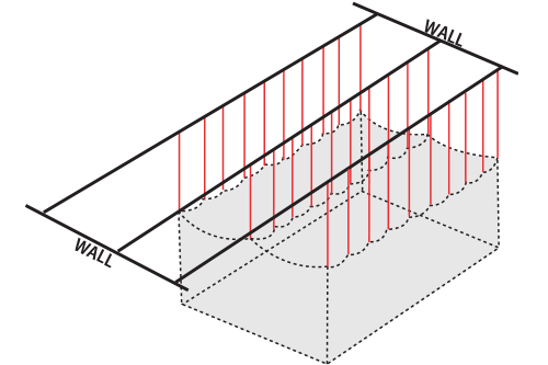 Installed diagram of suspension tunnel