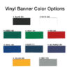 Distance Marker Vinyl Material Color Options