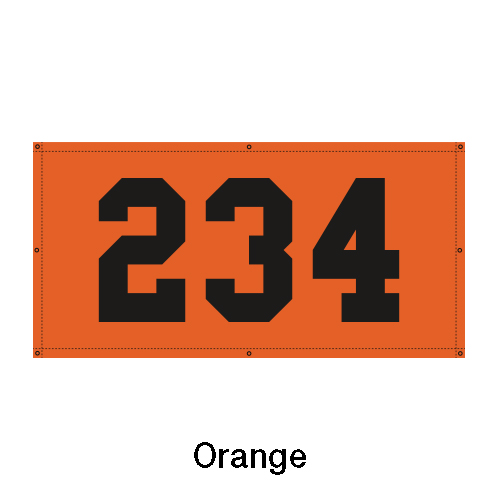 Horizontal Outfield Distance Marker Orange