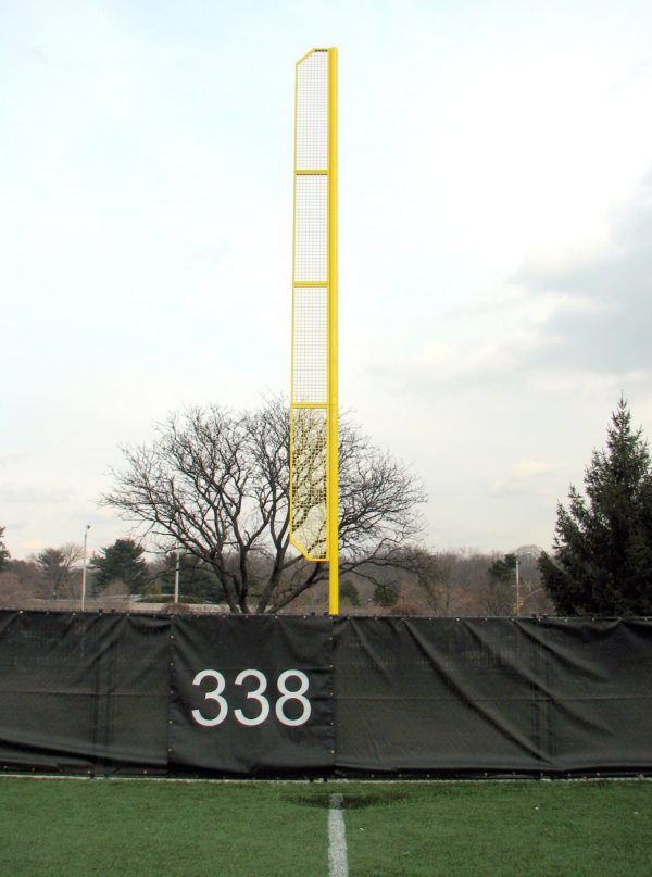 Foul Pole with outfield windscreen