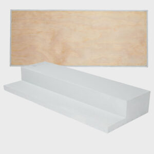 Official Size 24" Stepdown Pitching Rubber