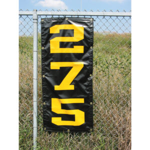 Vertical Distance Marker Black and Gold Printing