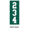 Vertical Distance Marker Dark Green