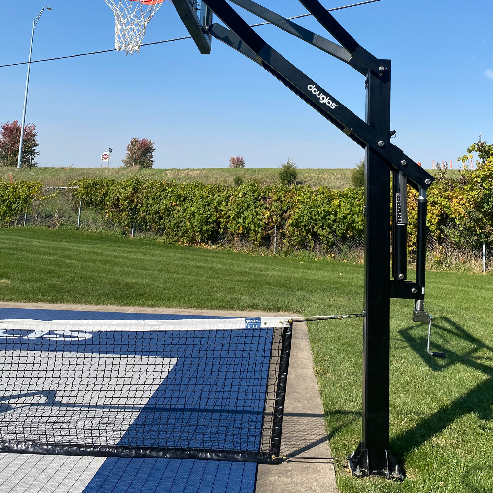 4" Aluminum In-Line Adjustable Basketball Net System