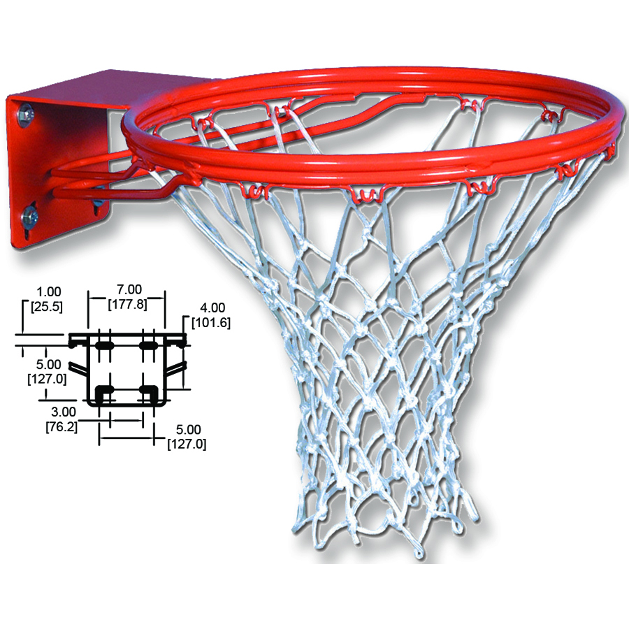 RED Mini Basketball Hoop Red Backboard & Hoop Chain Net 