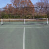 PickleNet Deluxe Setup on Tennis Court