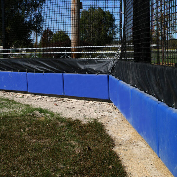 Backstop Padding with Protective Netting