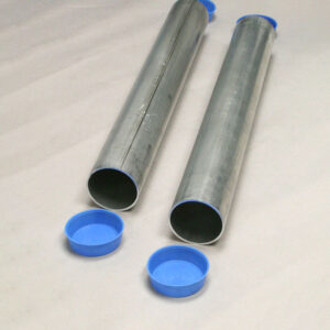 Galvanized Steel Ground Sleeves for 2-7/8" Round Posts