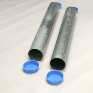 3" Round Steel Ground Sleeves for Pickleball or Tennis