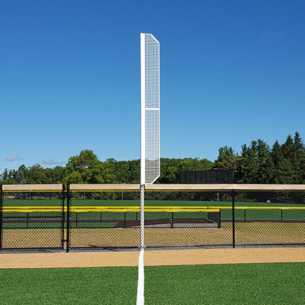 20' Above Ground 12' Wing Aluminum Foul Pole