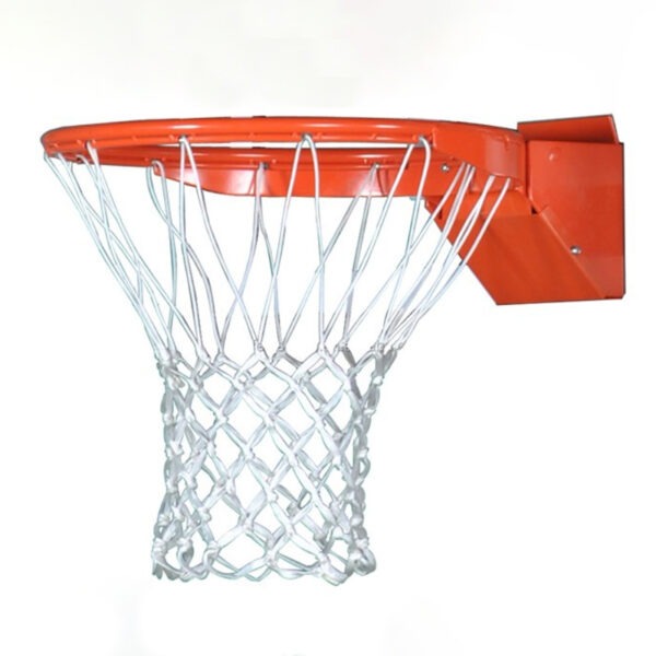 39661-1 | National Sports Products Basketball hoop with orange rim and white net mounted on a backboard bracket against a white background.
