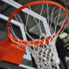 39661-3 | National Sports Products Basketball hoop with red rim and white net attached to a backboard