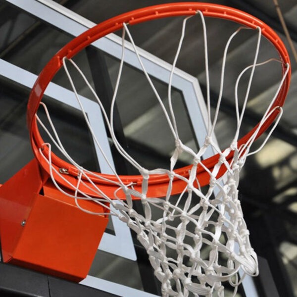39661-3 | National Sports Products Basketball hoop with red rim and white net attached to a backboard