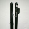 63008-2 | National Sports Products Two tall glossy black metal posts with a horizontal silver crank on the right post, connected by a wire.
