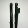 63008-3 | National Sports Products Two tall glossy black metal posts standing side by side, with a side-mounted lever on the right post.